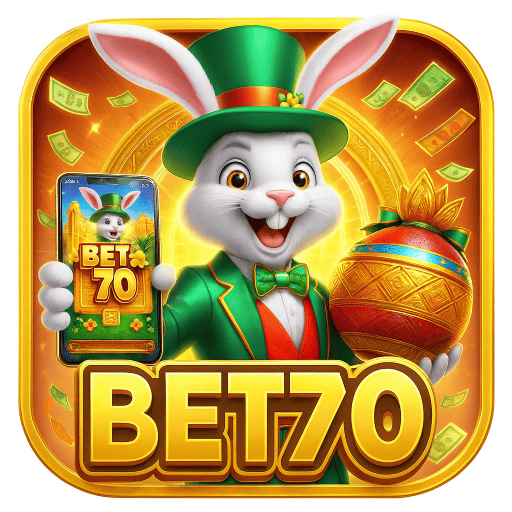 Imagem promocional da BET70 mostrando a plataforma e suas vantagens